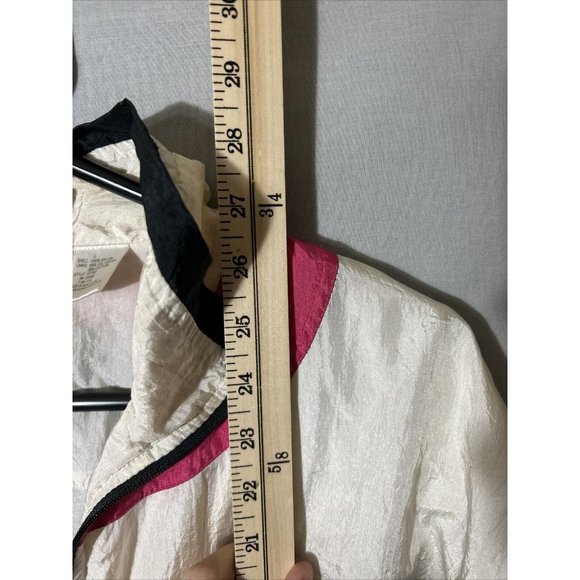 Bolo Spirit Vintage 80's retro Windbreaker Jacket Women Shirt Nylon Outer shell - Picture 4 of 5